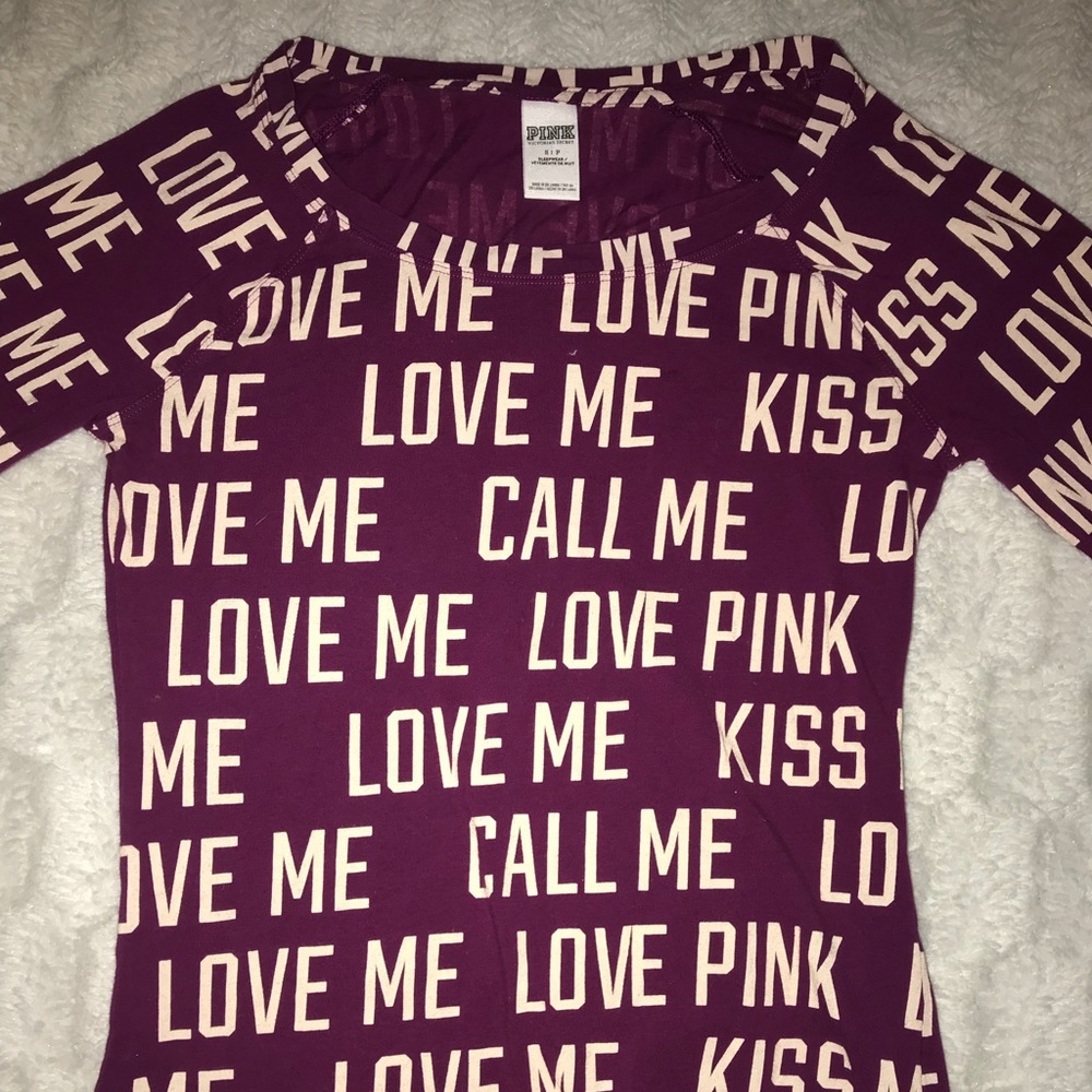 pink and purple PINK long sleeve shirt